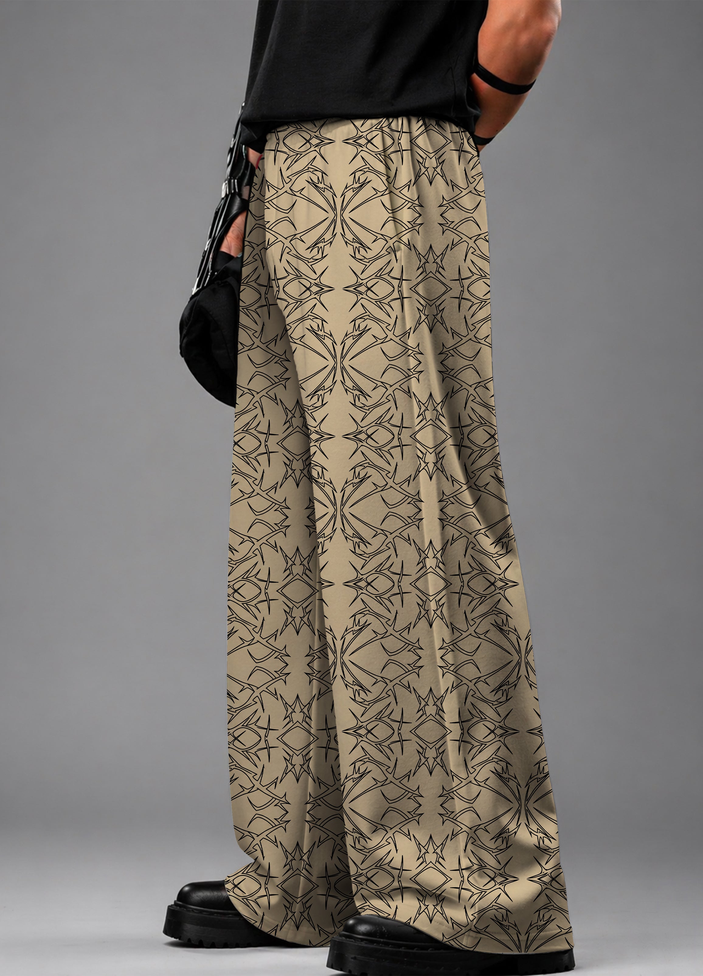 Abstract Web Baggy Pants
