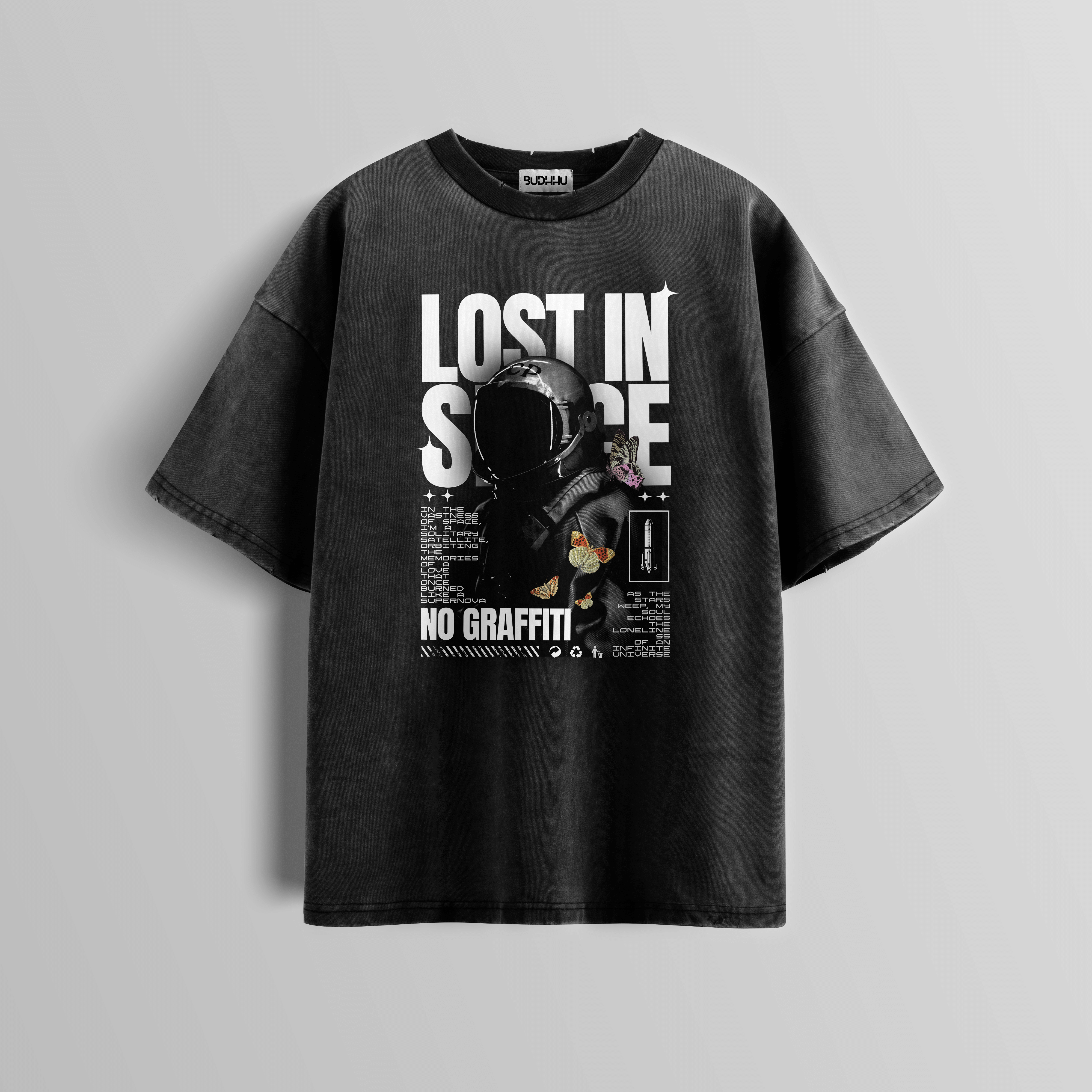 Cosmic Solitude Acid Wash Tee