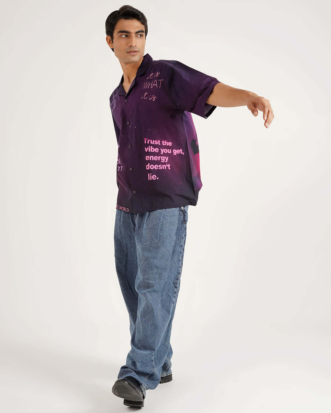 Cosmic Verse Cotton Shirt – Exclusive Designer Shirt - CLAZZEY