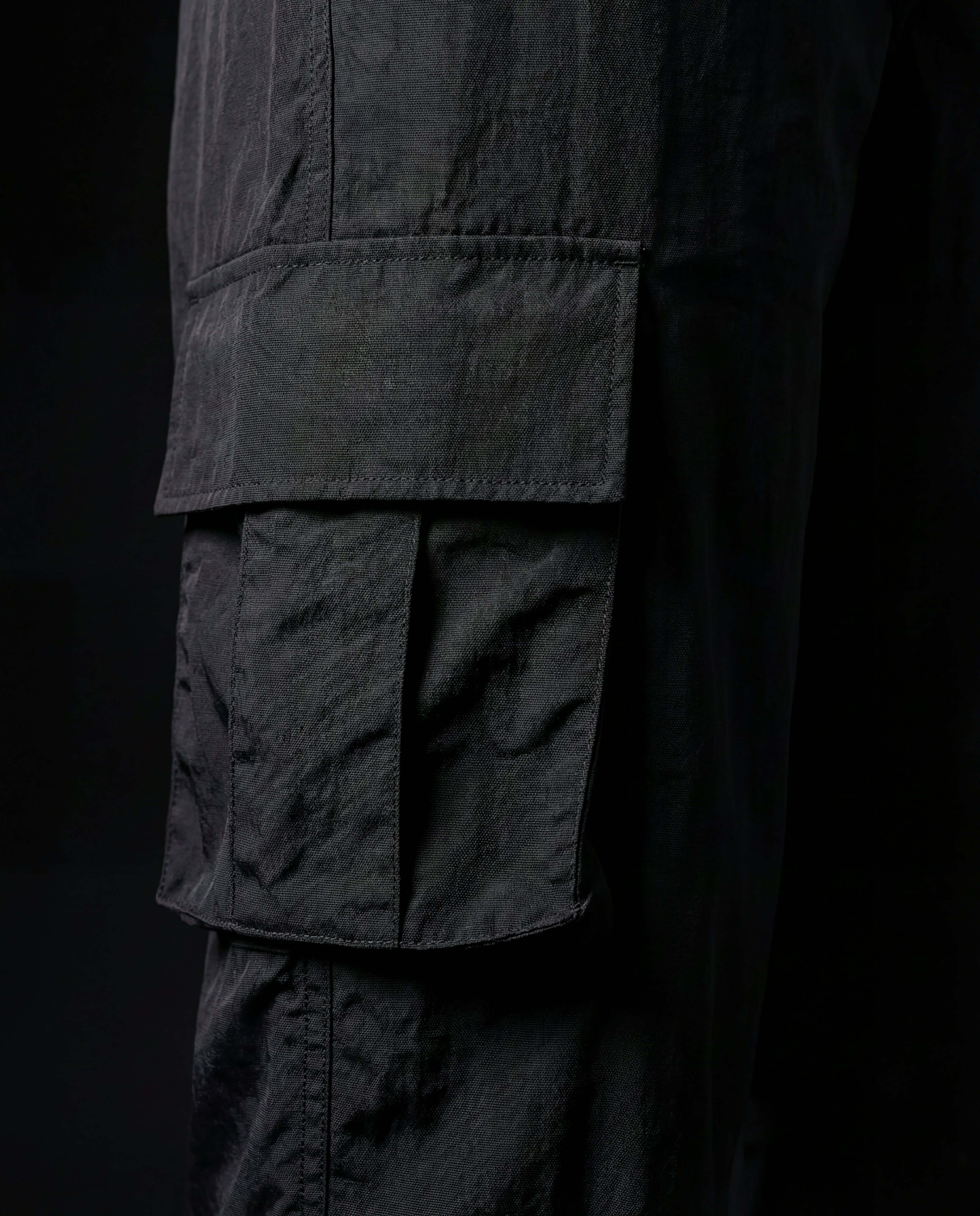 Black Utility Zip Co-ord // Tech-Nylon Series