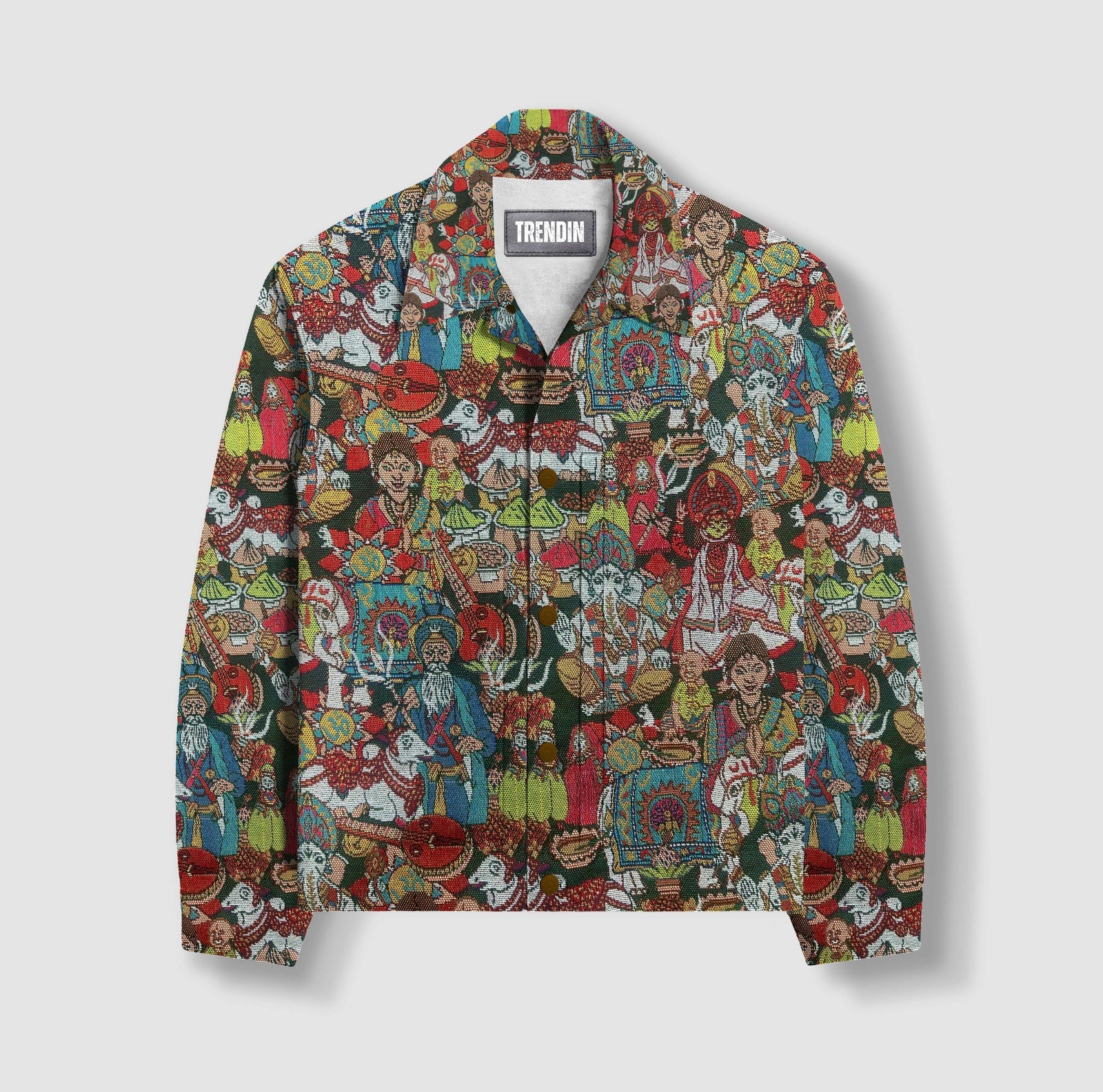 Cultural Canvas Shacket