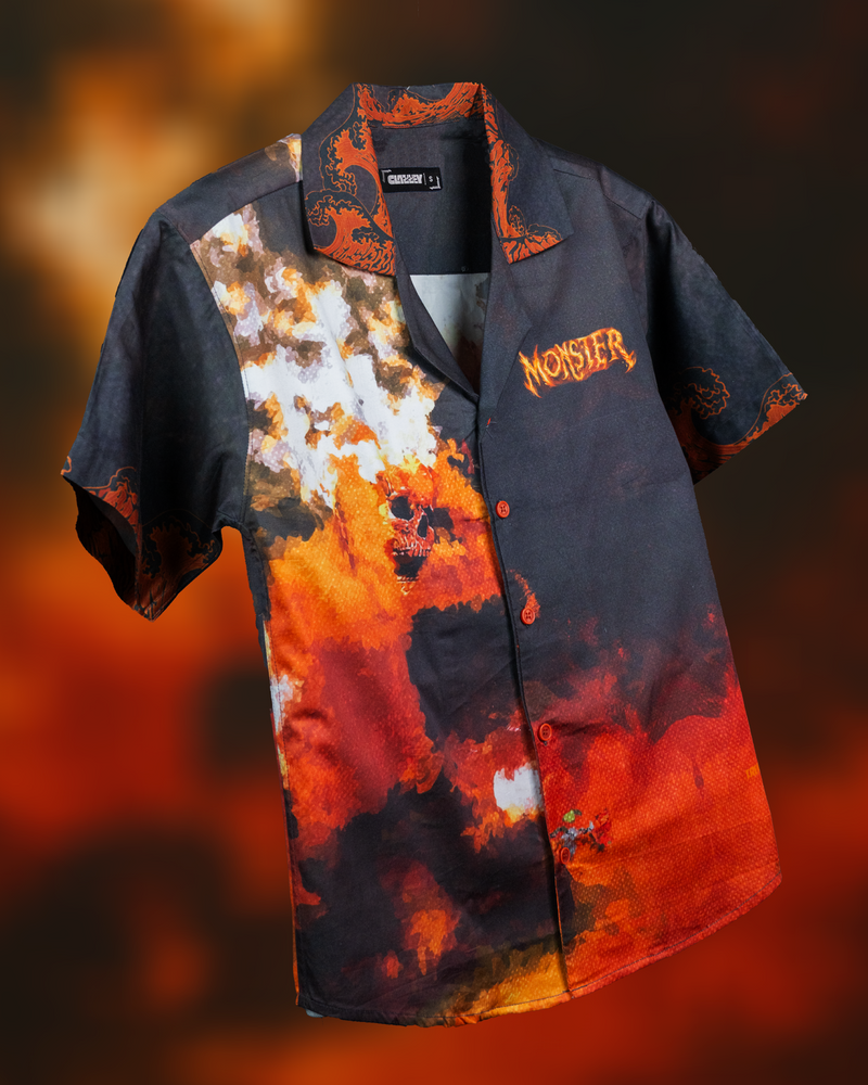 Monster Flames Cotton Shirt