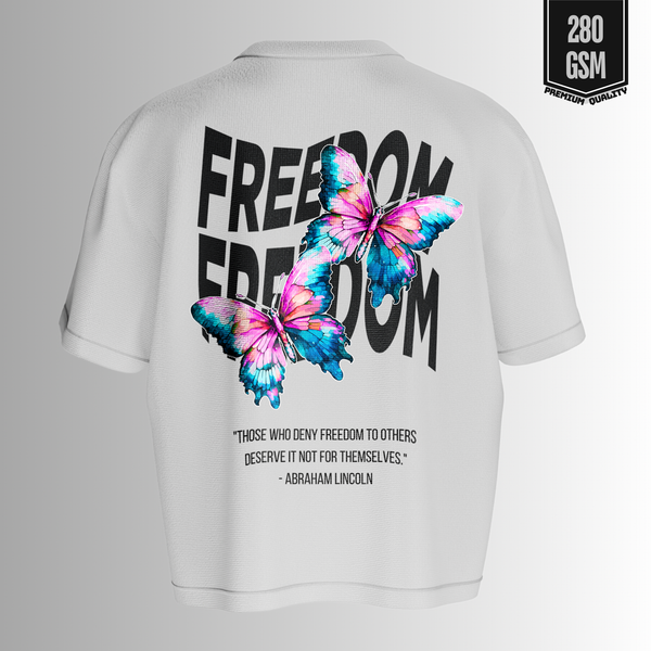 FREEDOM Cotton Printed Oversize Tee