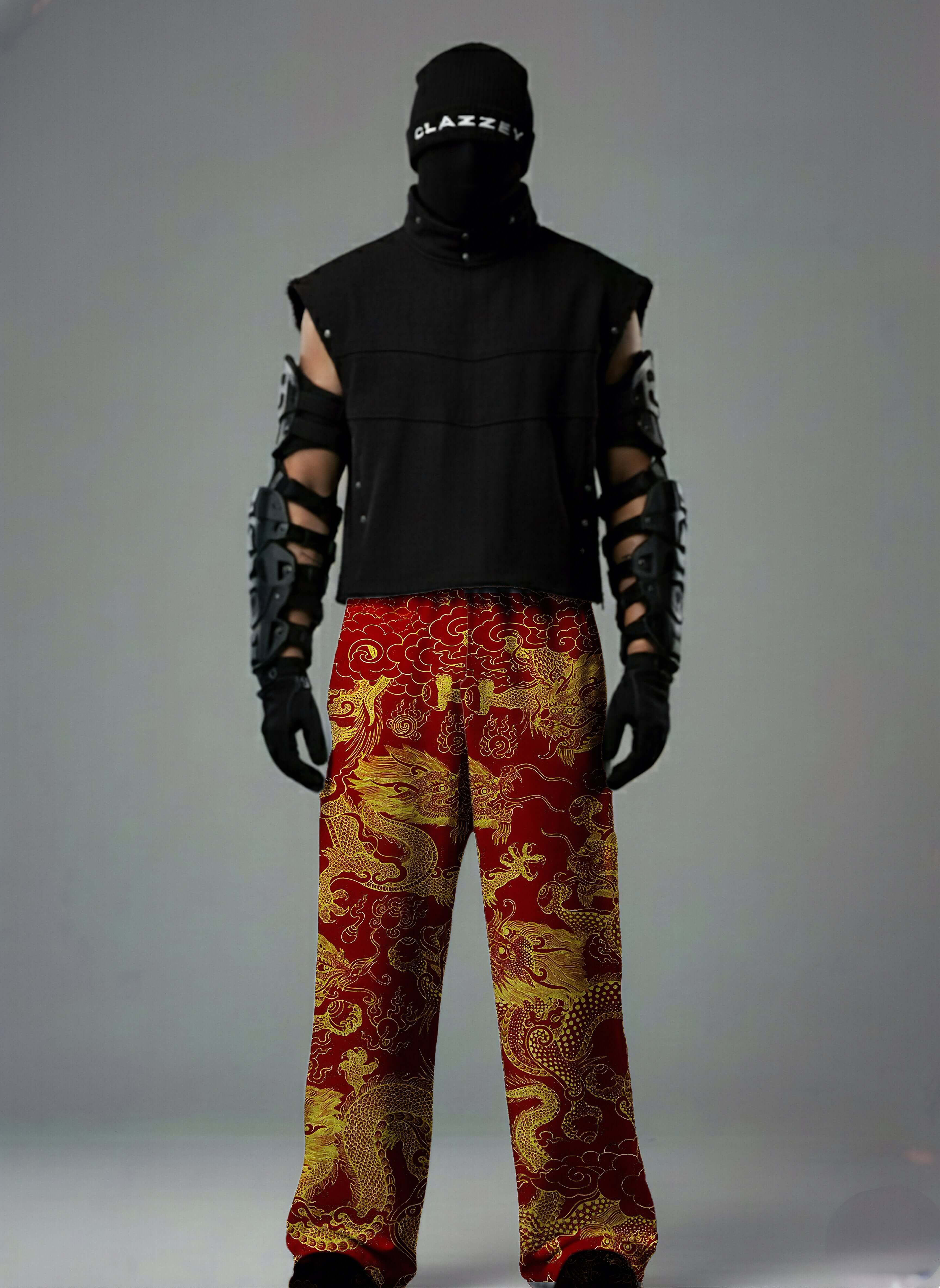 Imperial Dragon, Dragon Print Pants, Printed Baggy Pants, Baggy Fit Pants, Streetwear Pants, Oversized Pants, Graphic Print Pants, Statement Pants, Urban Streetwear, Unisex Streetwear, Relaxed Fit Pants, Trendy Bottomwear, Contemporary Fashion, Clazzey Pa