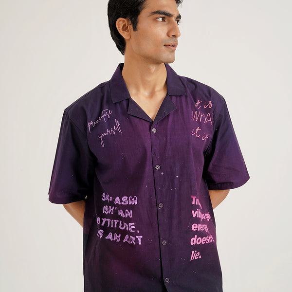 Cosmic Verse Cotton Shirt – Exclusive Designer Shirt