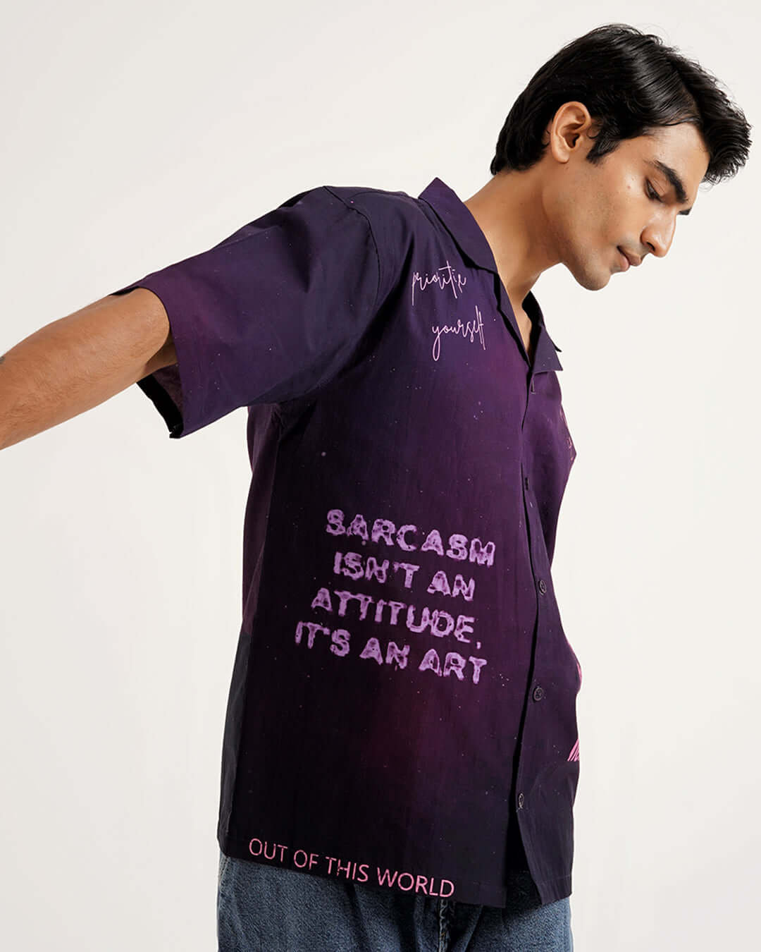 Cosmic Verse Cotton Shirt – Exclusive Designer Shirt