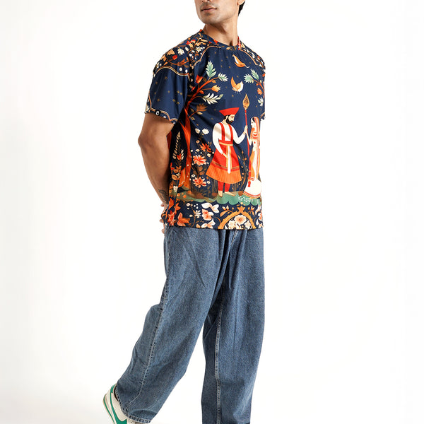 Royal Union Printed Tee – Bold Cotton Graphic T-Shirt