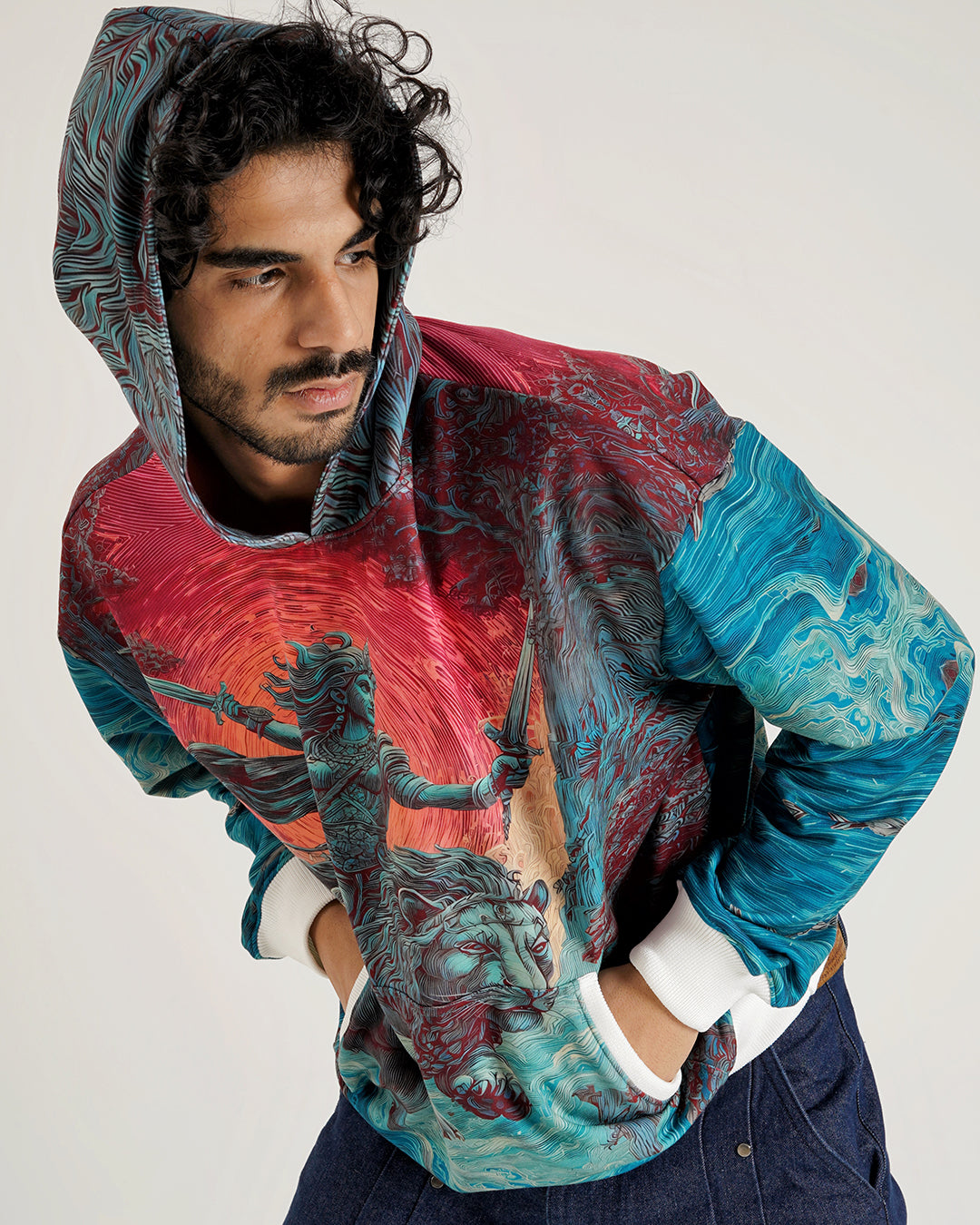 Lionheart Warrior Graphic Hoodie – Mythic Streetwear Print
