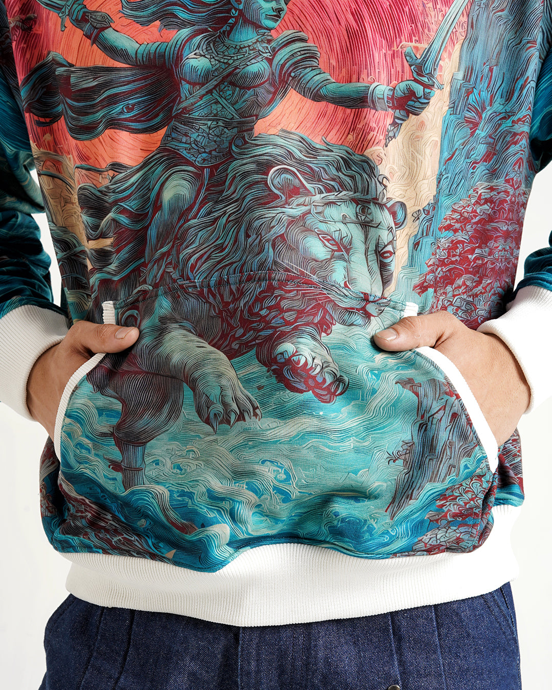 Lionheart Warrior Graphic Hoodie – Mythic Streetwear Print