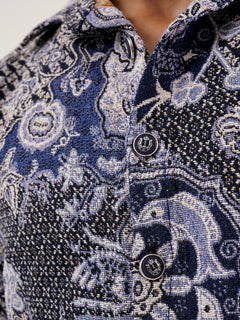 Navy Nebula Shacket – Premium Unisex Shacket