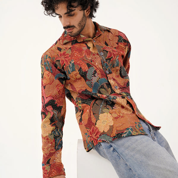 Bohemian Blaze Shacket – Partywear Jackets