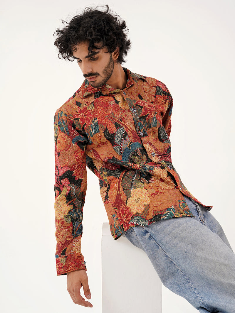 Bohemian Blaze Shacket – Partywear Jackets