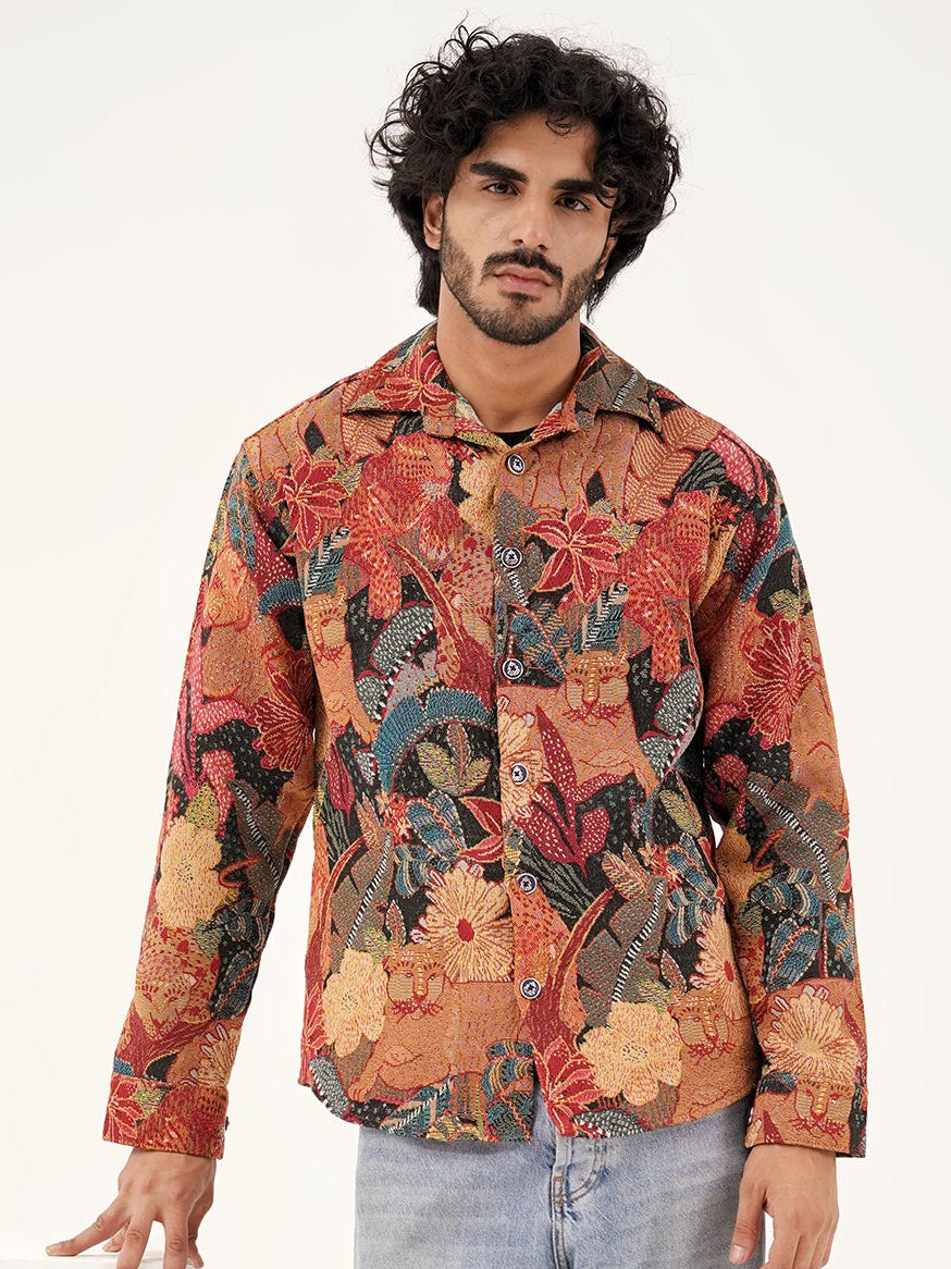 Bohemian Blaze Shacket – Partywear Jackets