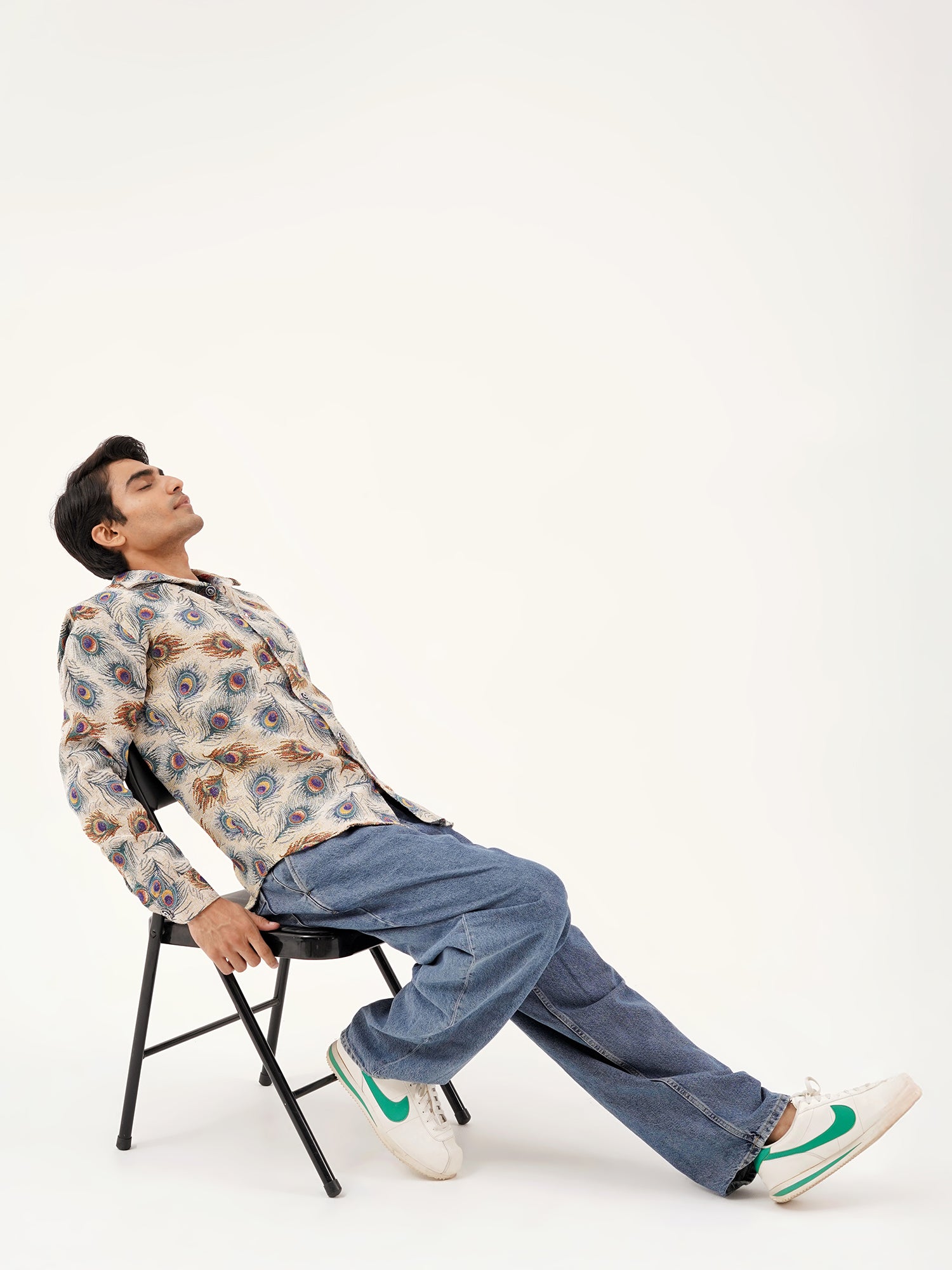 Rajwada Feathers Shacket – Premium Collared Jackets