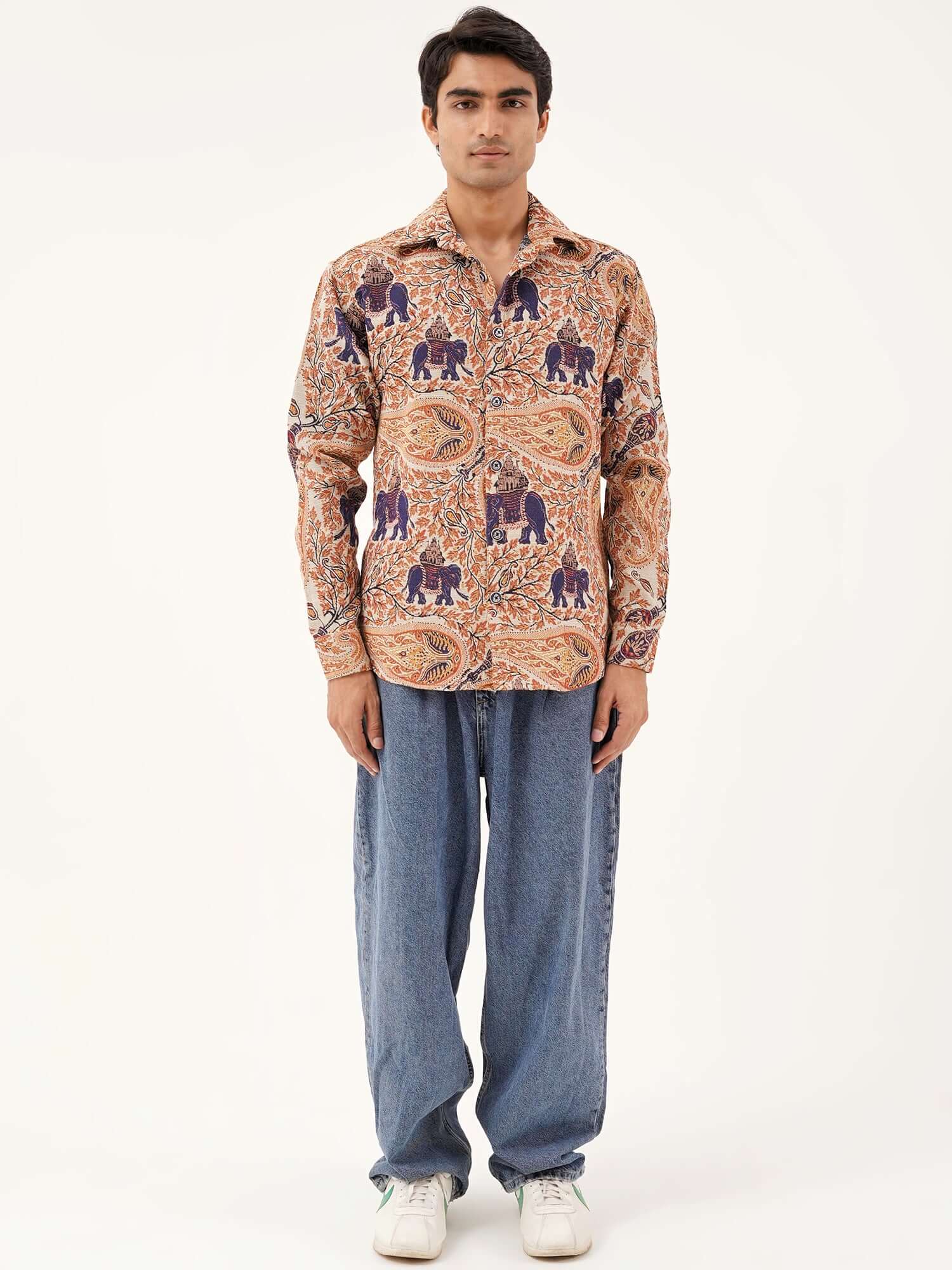 Elephant Memoir Shacket – Premium Jacquard Comfort