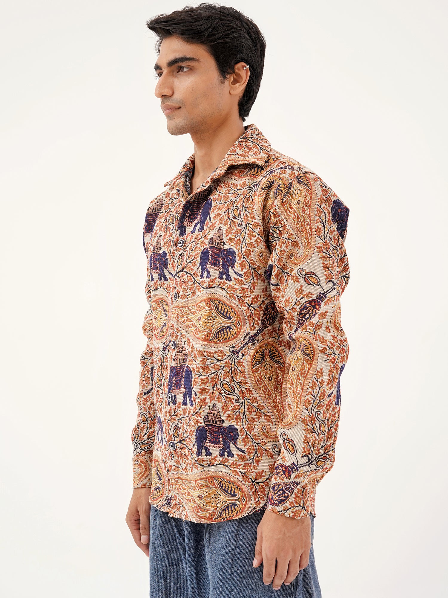 Elephant Memoir Shacket – Premium Jacquard Comfort