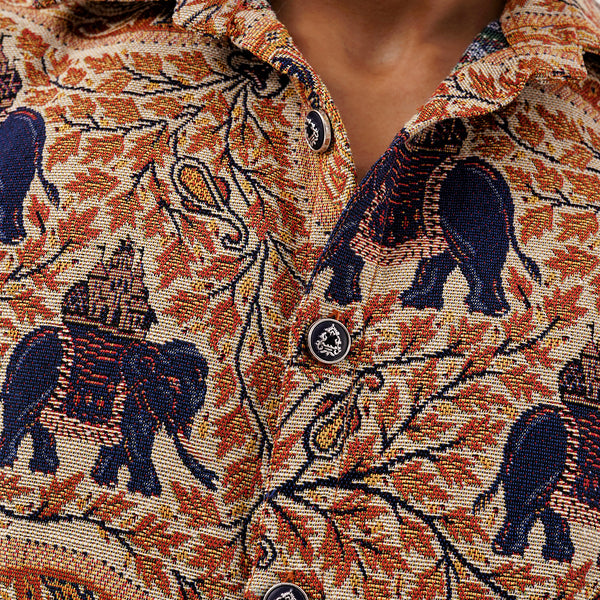 Elephant Memoir Shacket – Premium Jacquard Comfort