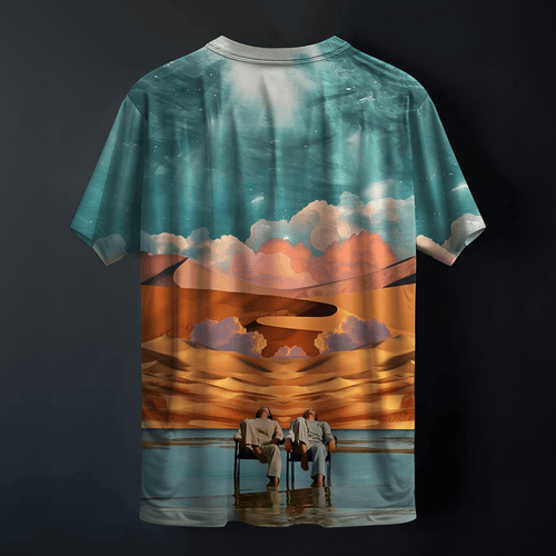 Desert Daydream Printed Tee for Bold and Artistic Streetwear Style