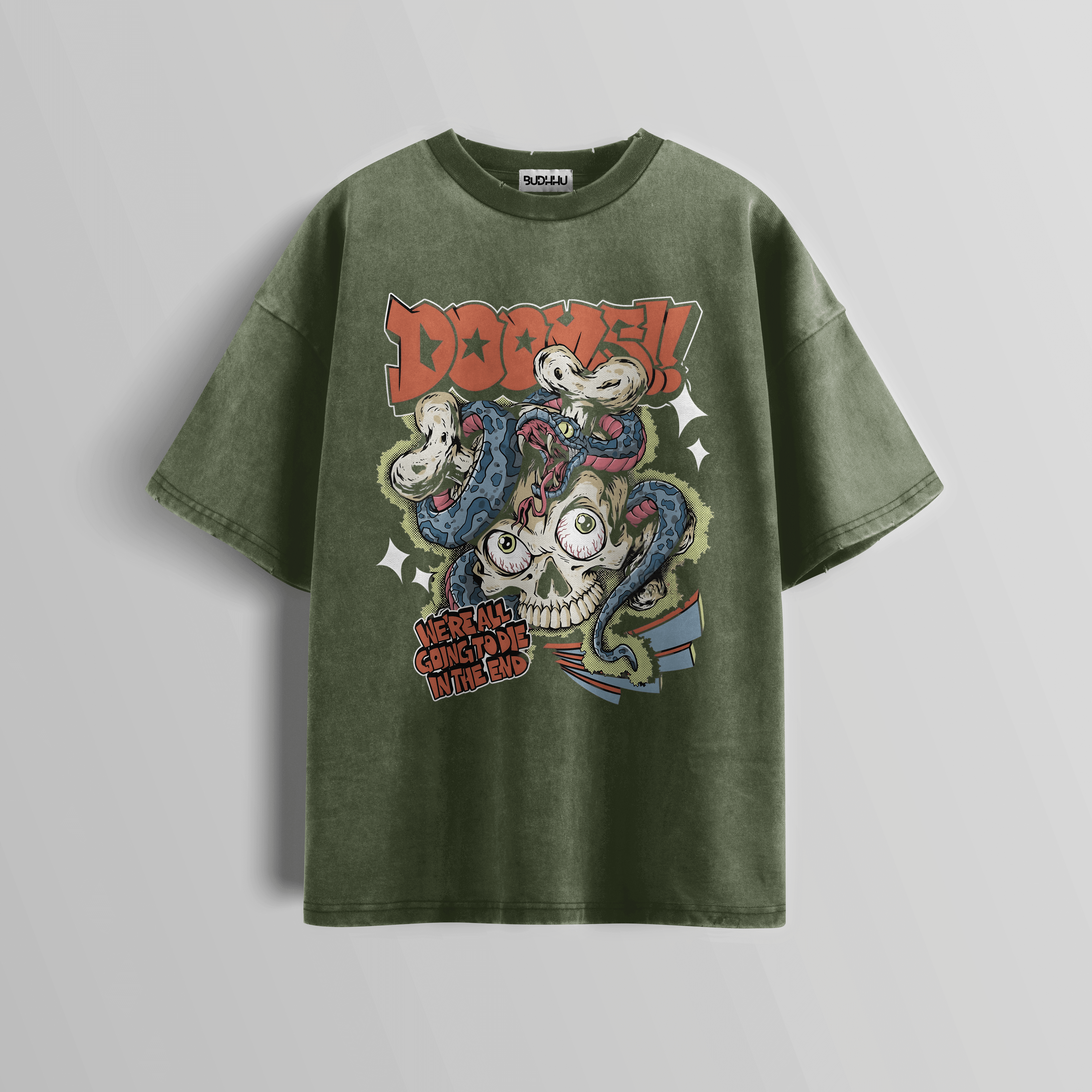 Doom Serpent Acid Wash Tee