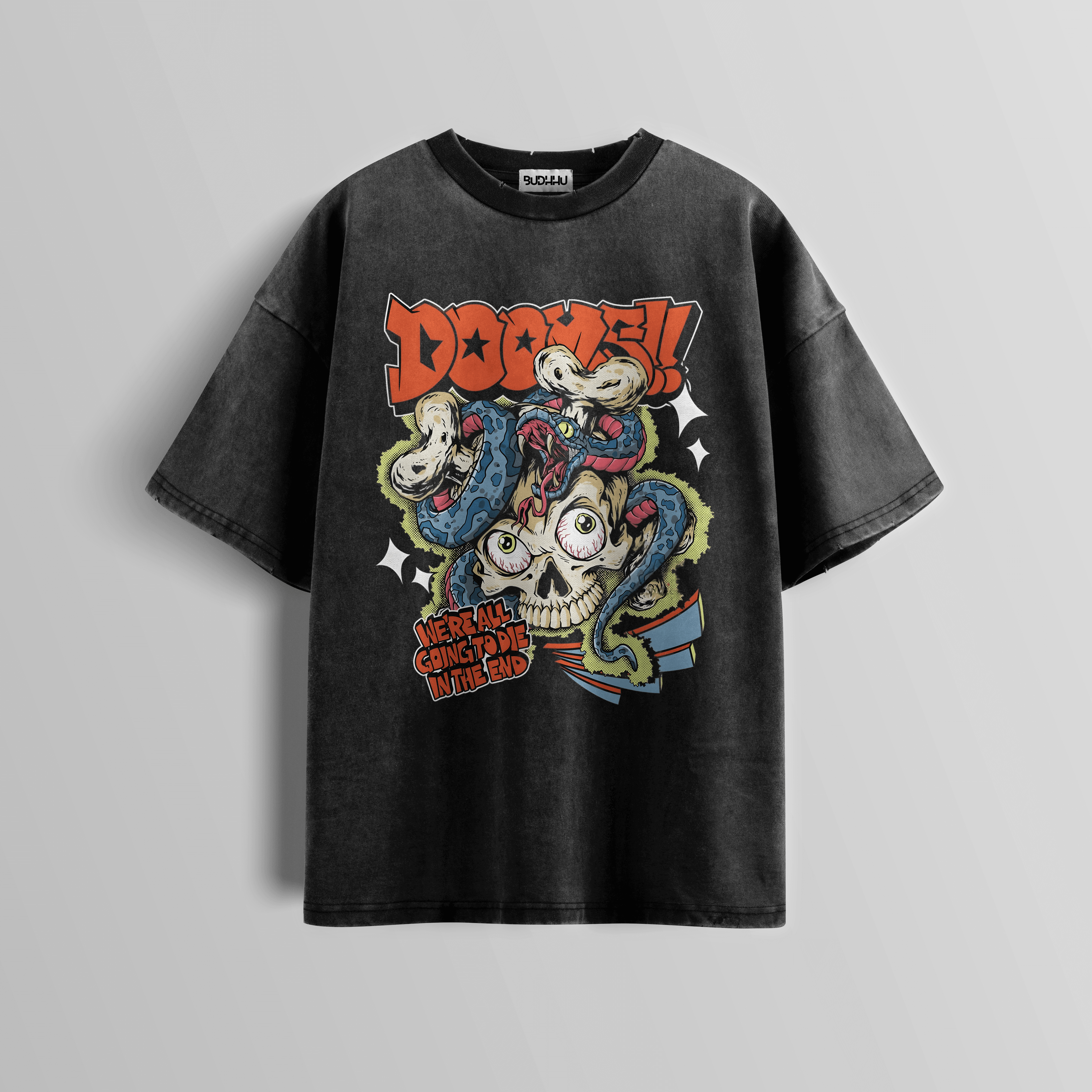 Doom Serpent Acid Wash Tee