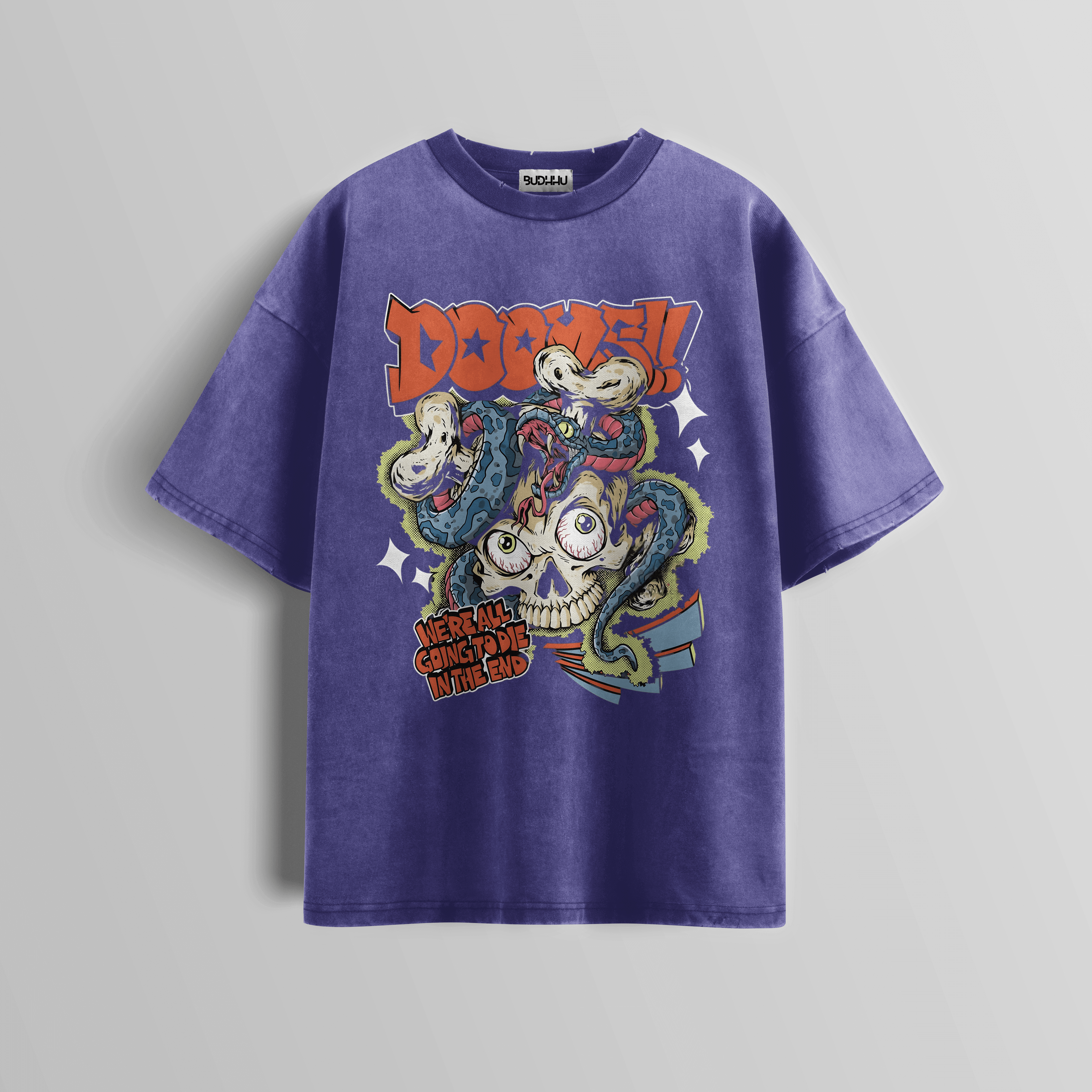 Doom Serpent Acid Wash Tee