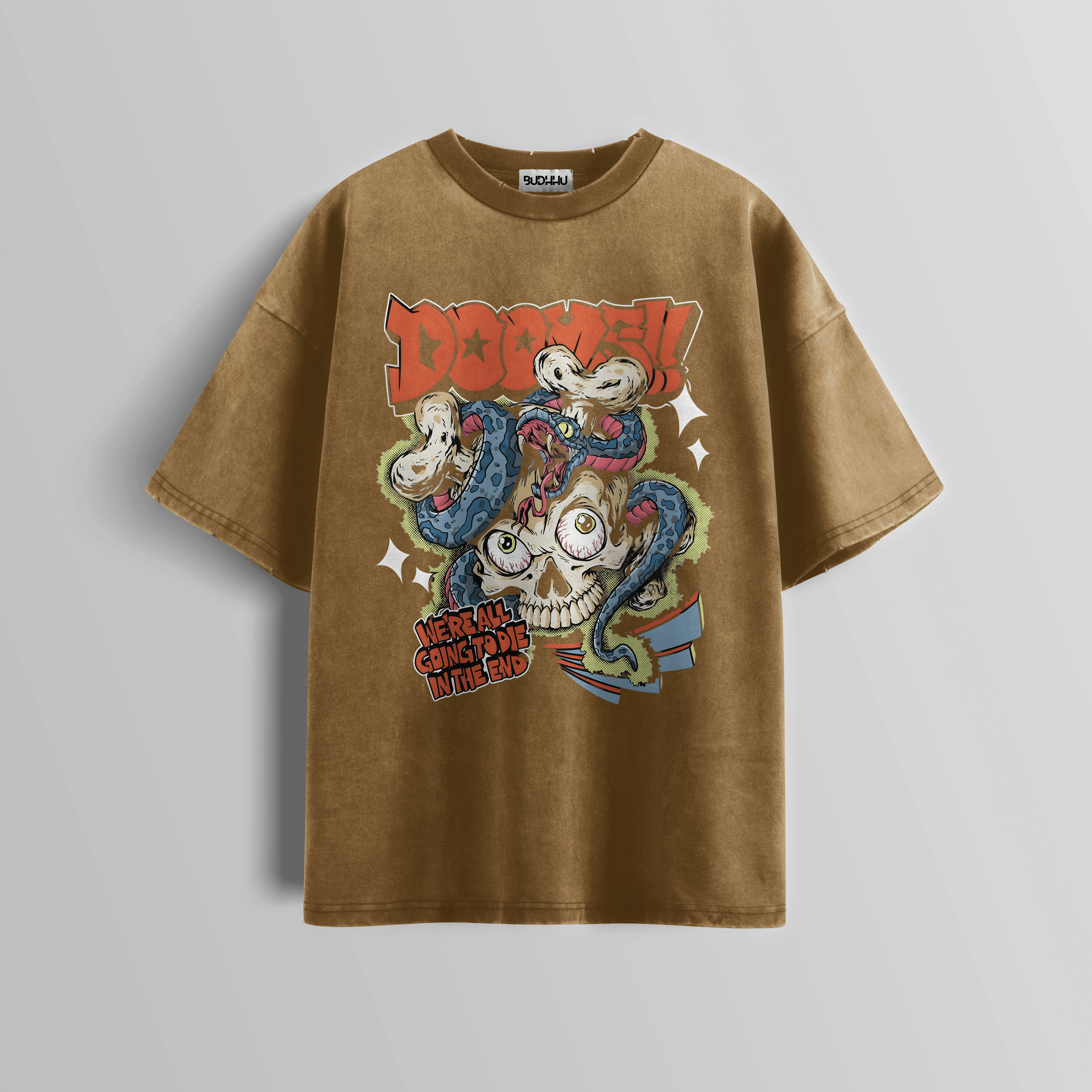 Doom Serpent Acid Wash Tee