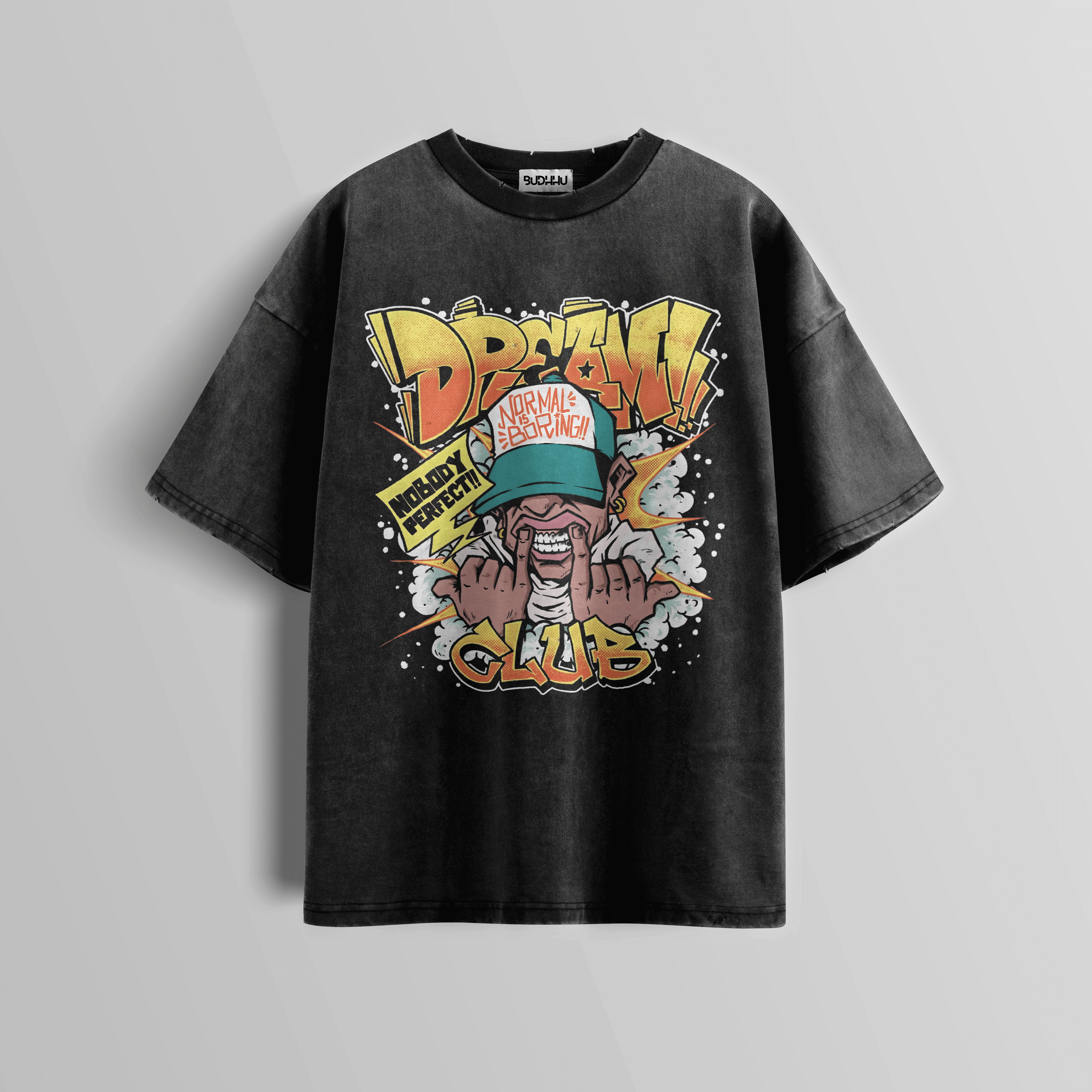 Dream Club Rebel Acid Wash Tee