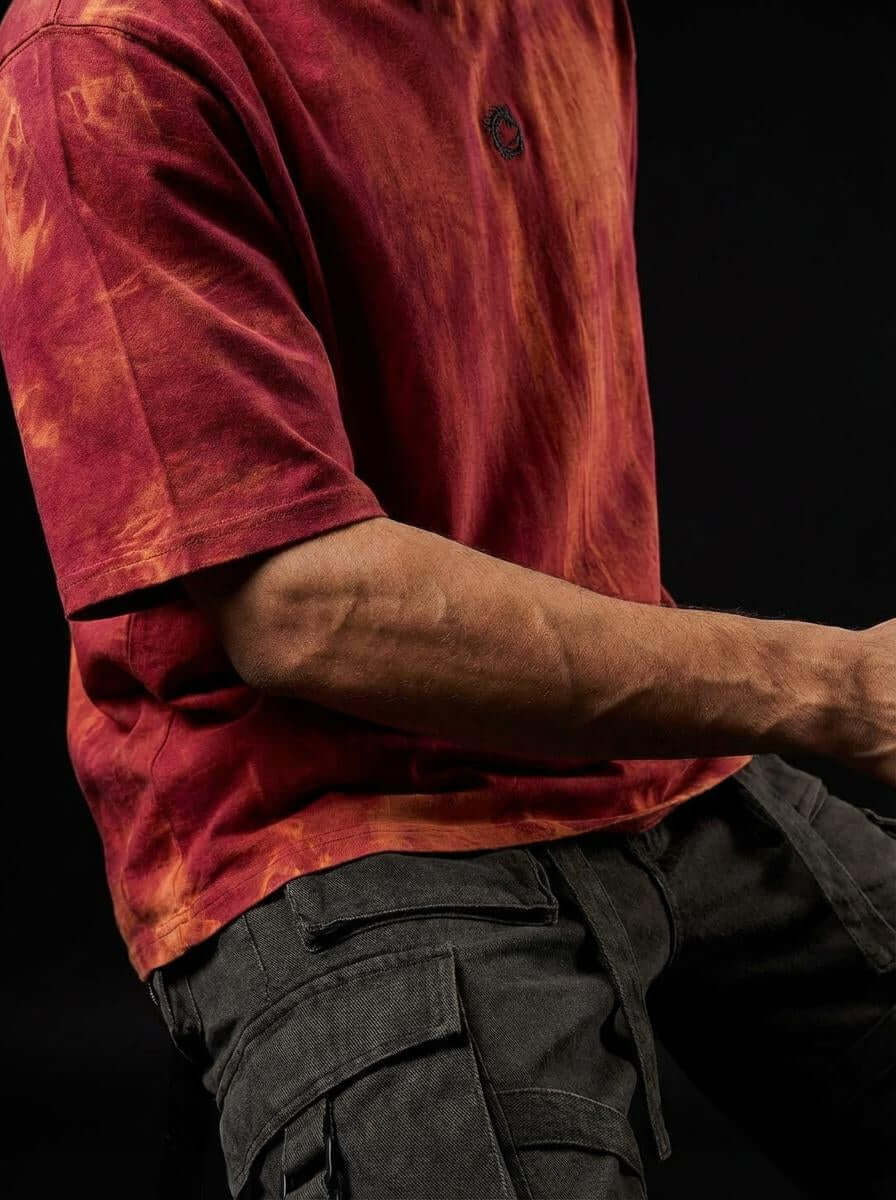 Inferno Veil Oversized Hoodie for Fiery and Bold Streetwear Style