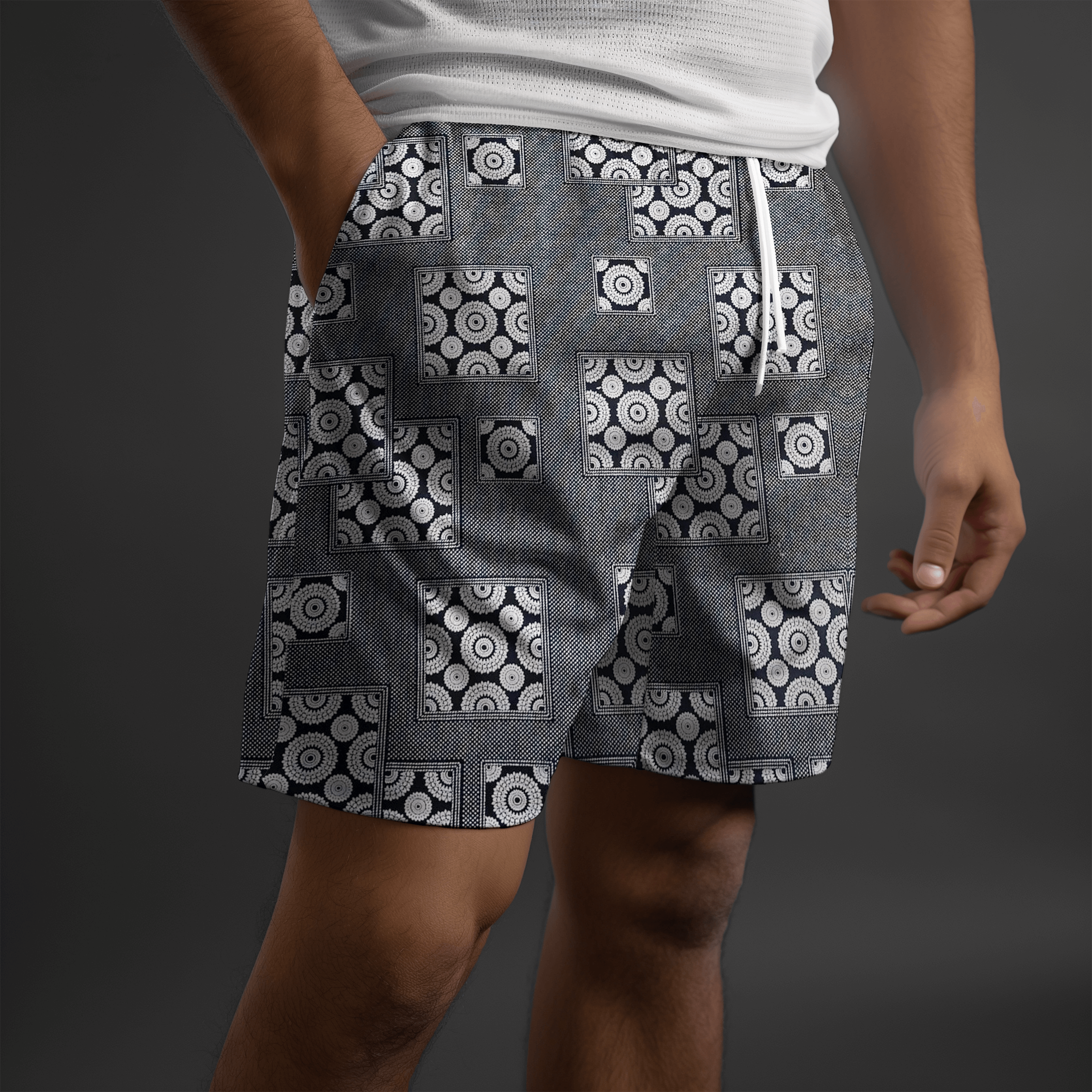 Echo Luxe Black Shirts and Short Set | 100% cotton