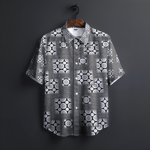Echo Luxe Black Shirts and Short Set - 100% cotton