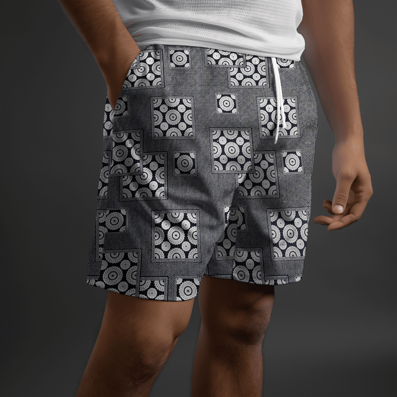 Echo Luxe Black Shirts and Short Set | 100% cotton