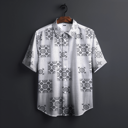 Echo Luxe White Shirts and Short Set - 100% cotton