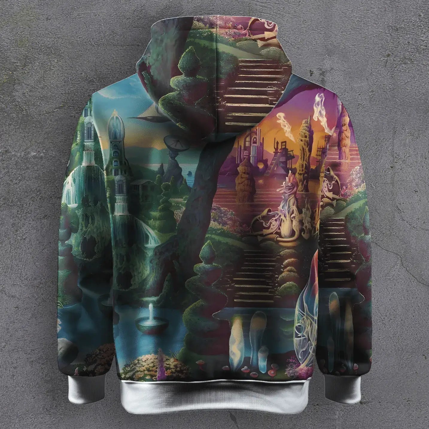 Ethereal Valley Printed Hoodie