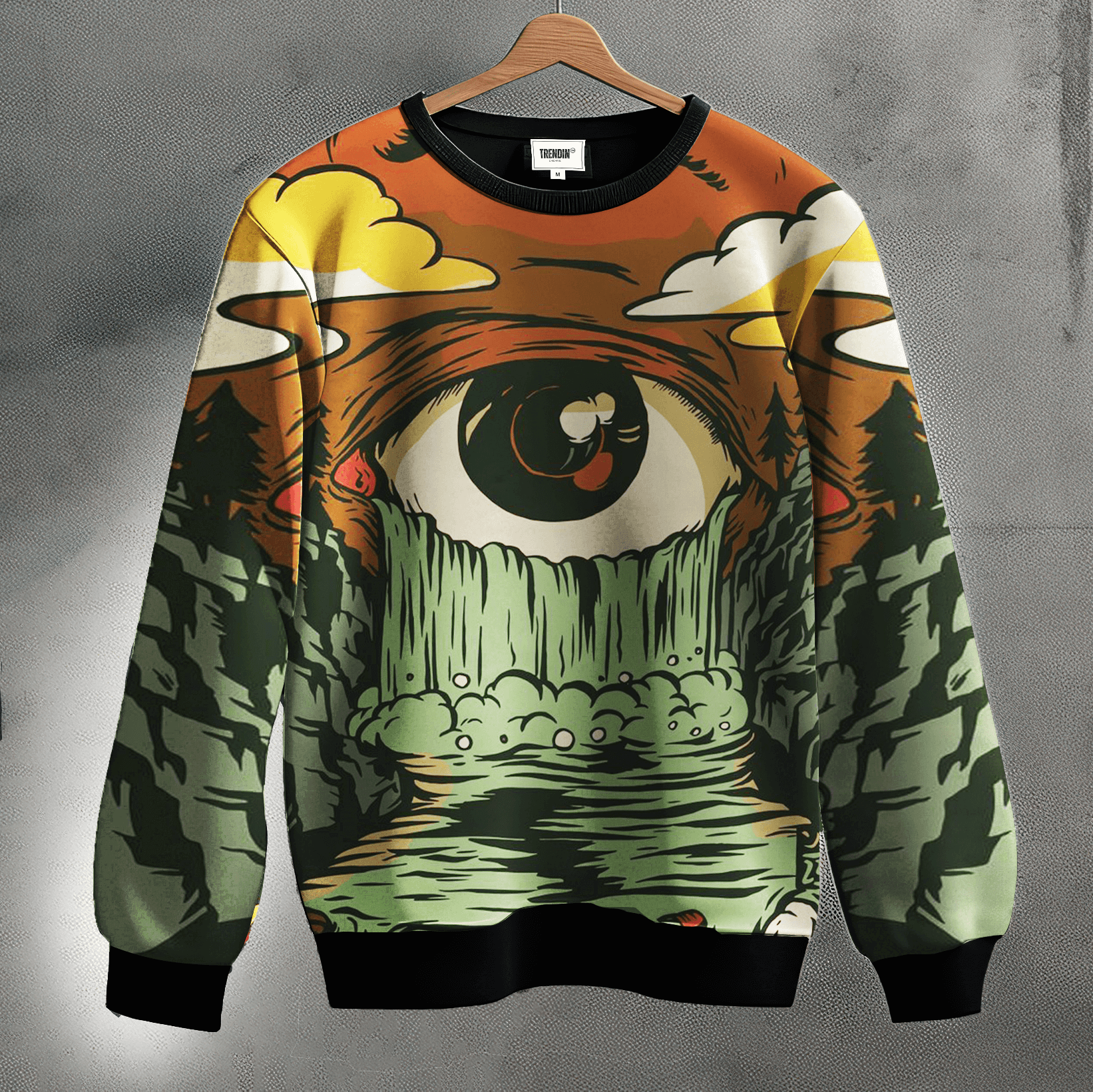 Flowing Wisdom Printed Sweatshirt