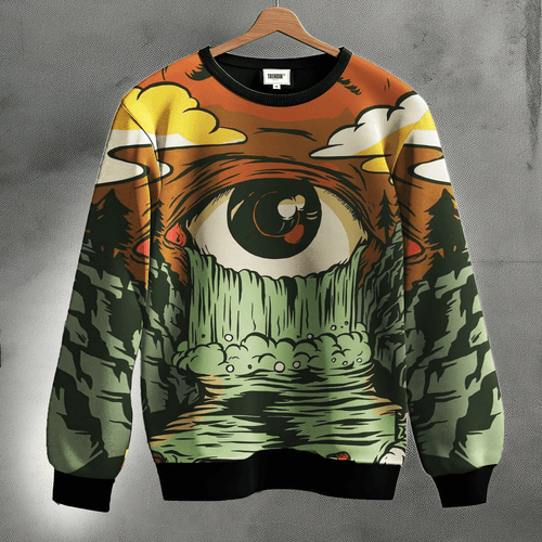 Flowing Wisdom Printed Sweatshirt