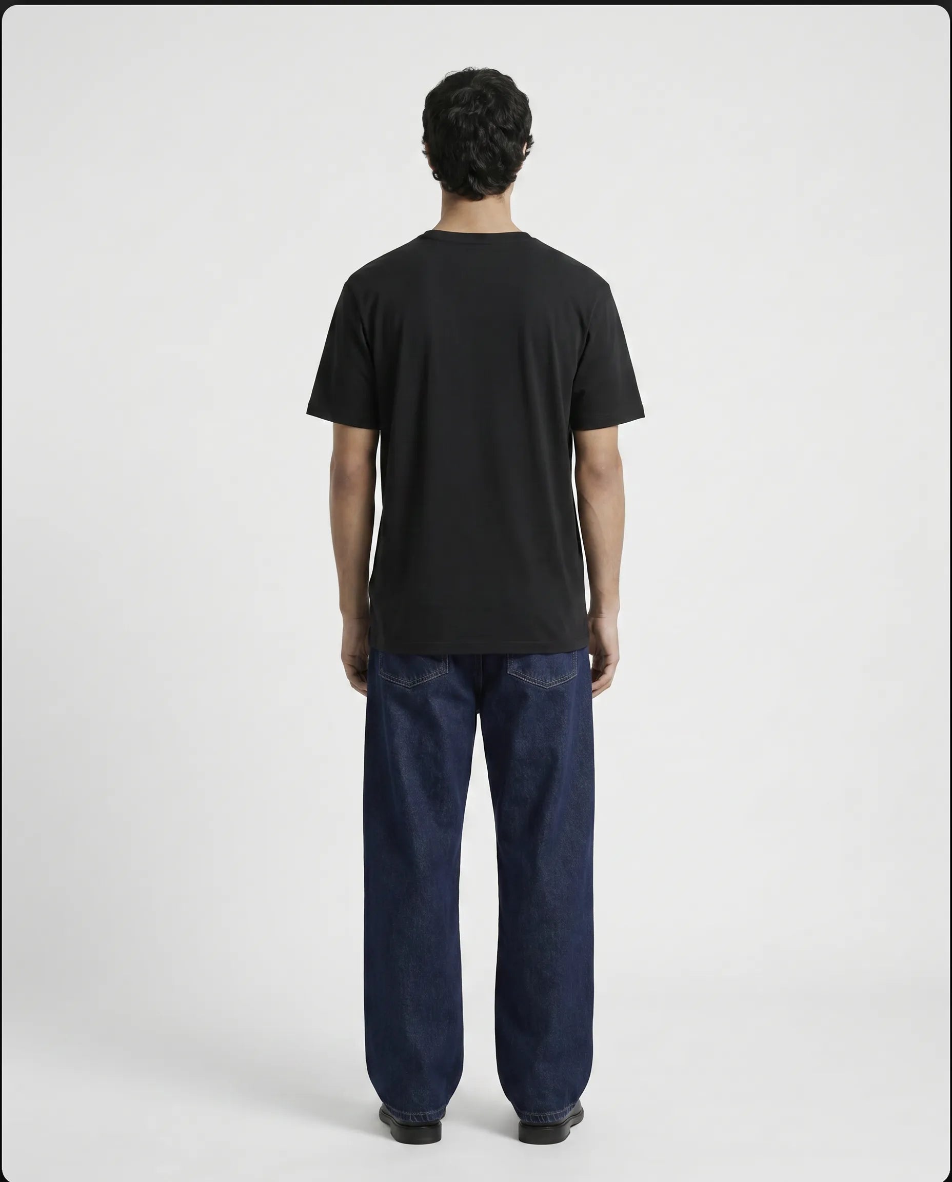 Premium Cotton Relaxed T-Shirt Black CLAZZEY