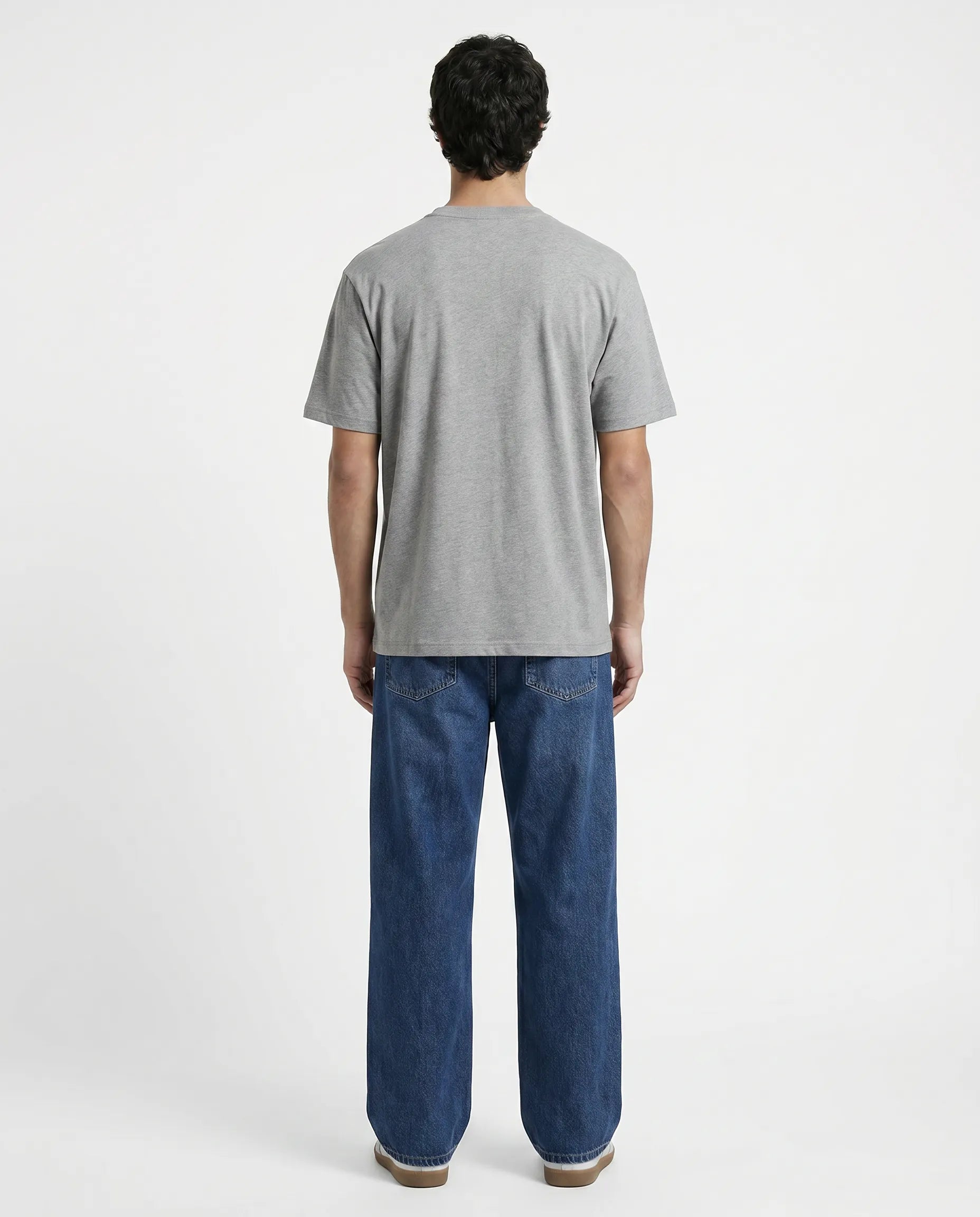 Premium Cotton Relaxed T-Shirt Grey CLAZZEY