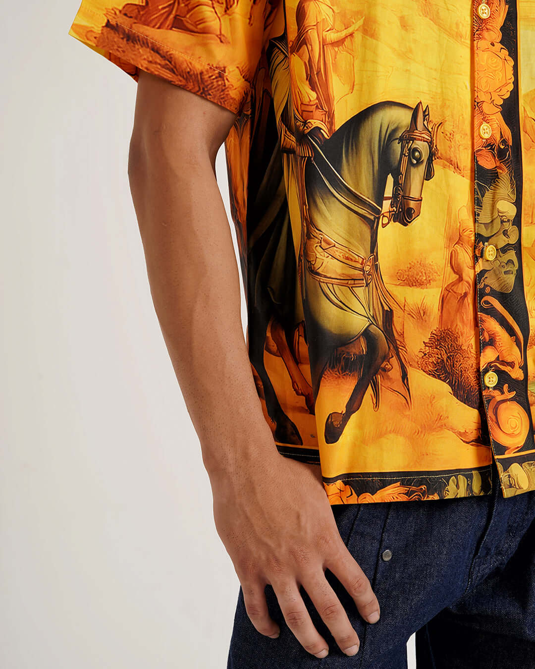 Golden Odyssey Cotton Shirt – Premium Shirt for Men - CLAZZEY