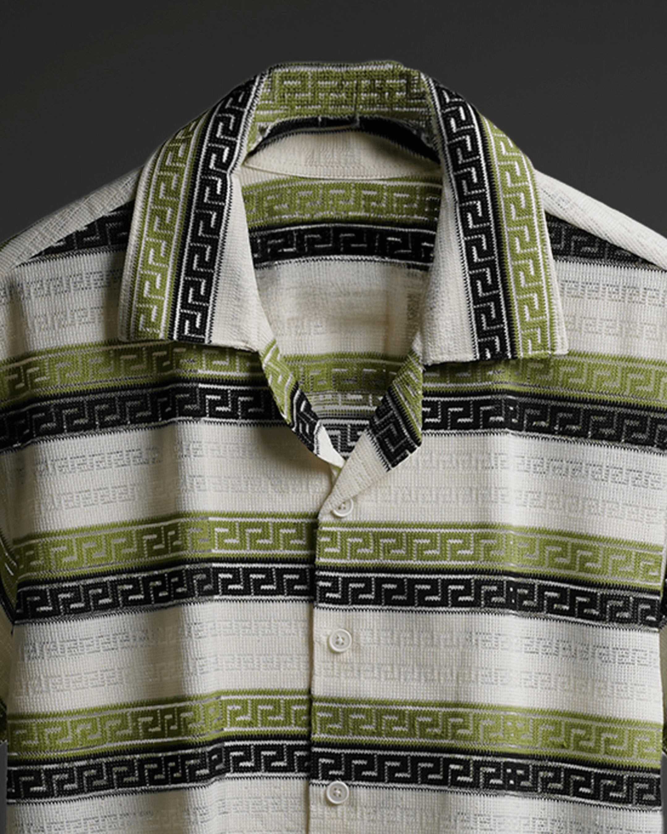 Green Gloove Stripe Knitted Shirt