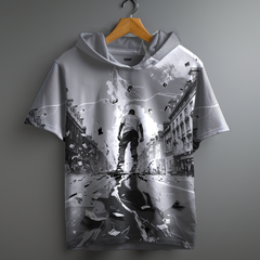 Money Chase Oversized Printed Hoodie
