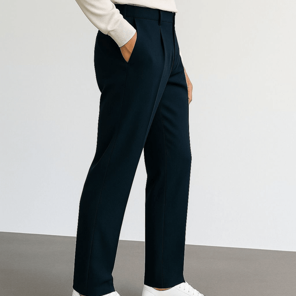 Navy Blue Stretch Pants