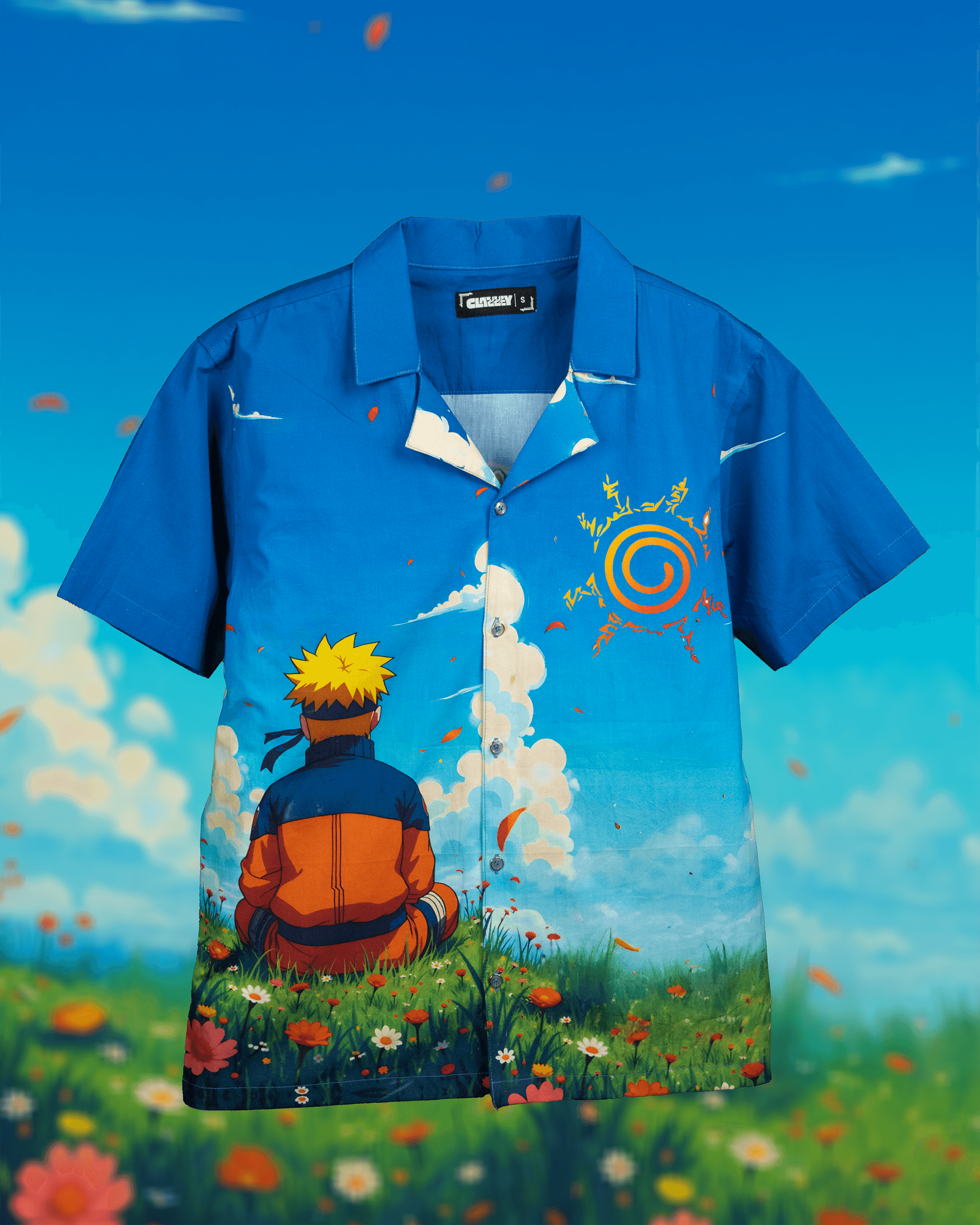 Anime cotton shirt for men