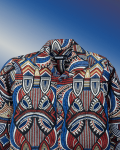 designer jacquard shacket for men