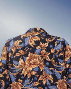 Men’s party wear Baroque Bloom jacquard shacket