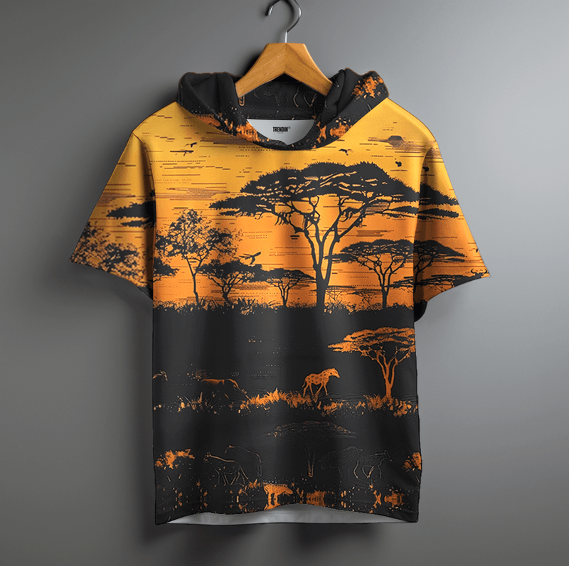 Jungle sunset Oversized Hoodie