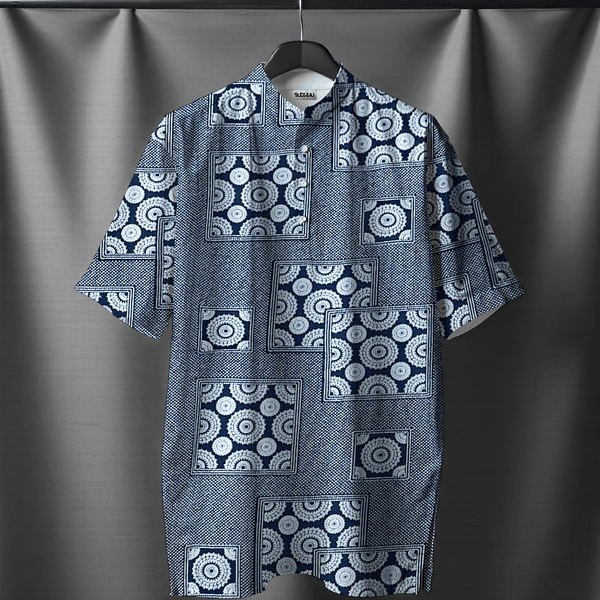 Indigo Mosaic Short Kurta