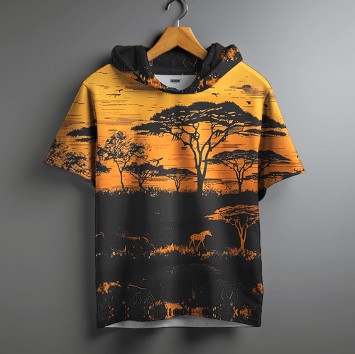 Jungle sunset Oversized Hoodie