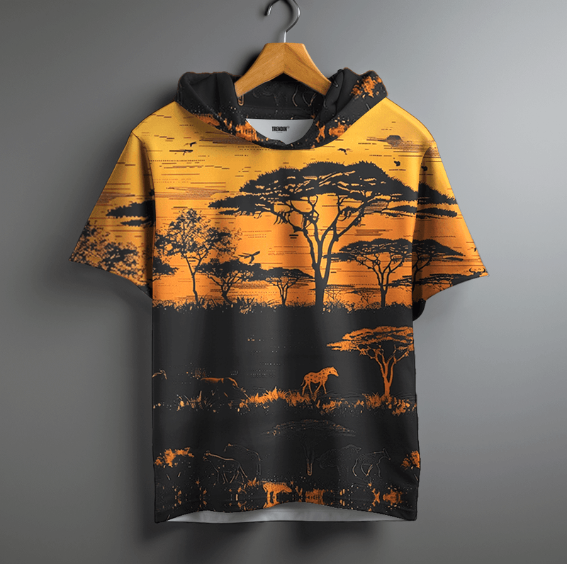 Jungle sunset Oversized Hoodie