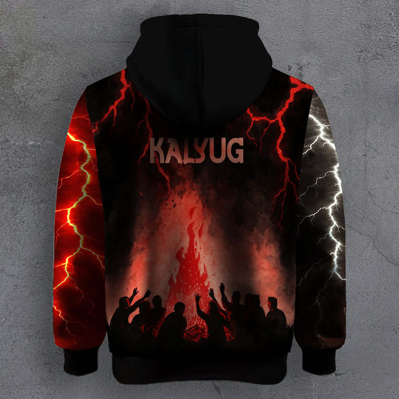 Kalyug Graphic Hoodie – Inferno Streetwear Print