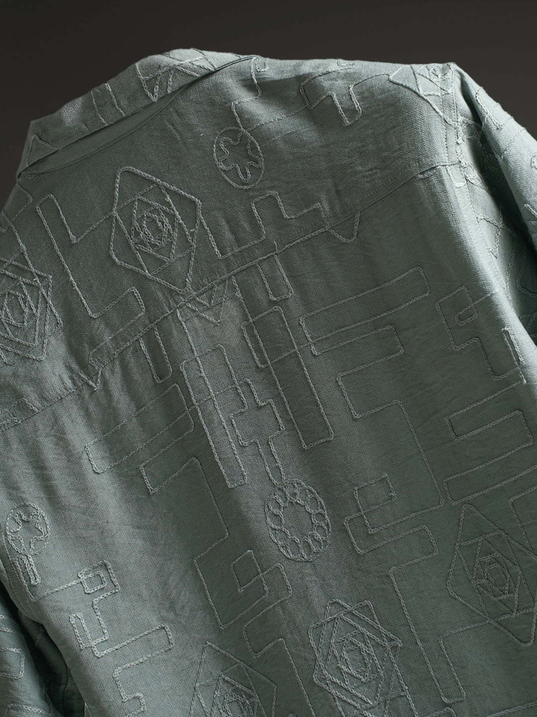 Leafy Luxe Knitted Shirt